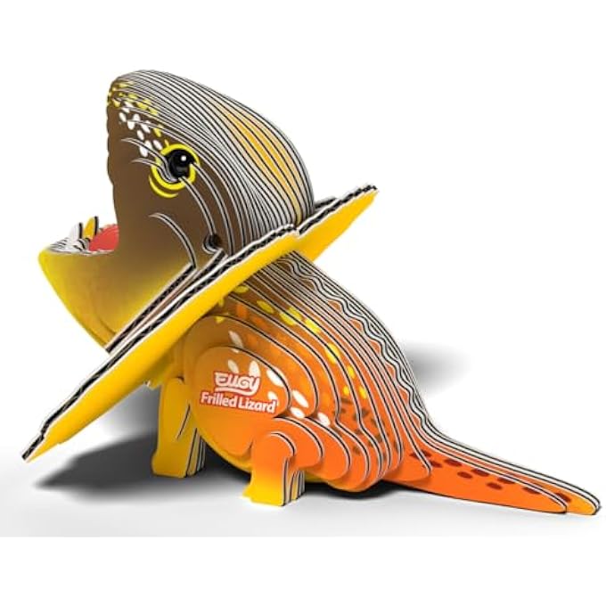 FRILLED LIZARD 3D PUZZLE - 32 PIECE ECO-FRIENDLY EDUCATIONAL TOY PUZZLE FOR BOYS, GIRLS & KIDS AGES 6+ - Image 4